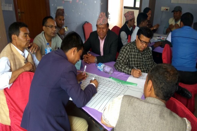 Capacity development of social mobilizer, Education Focal person of local bodies and resource persons on recovery and resilience training package